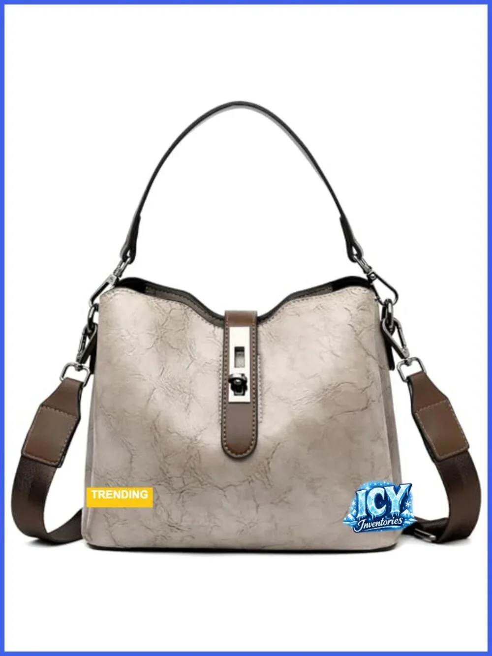 Women's Classic Hobo Handbag Crossbody Purse Leather Shoulder Bag with Flap